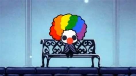 silksong clown|hollow knight clown makeup meme.